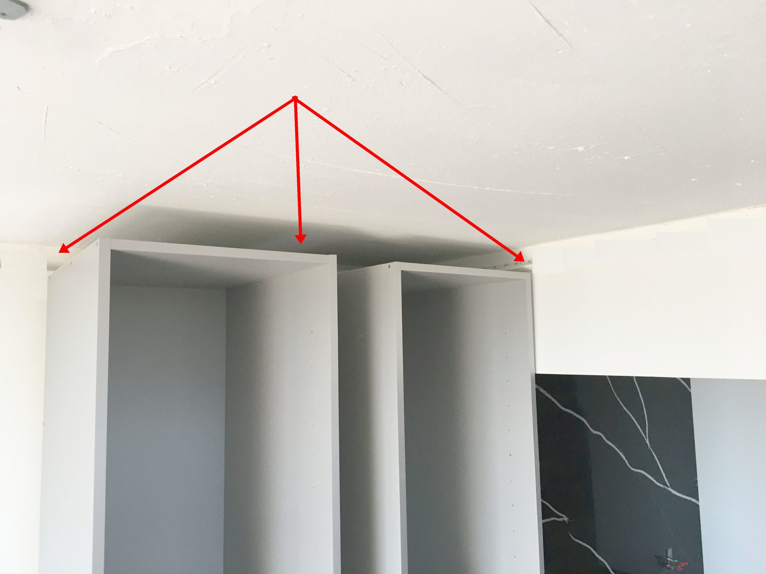 bathrooms, Ceiling design with unique finishes,